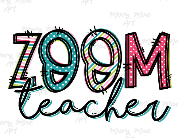 Zoom Teacher - Sublimation Transfer