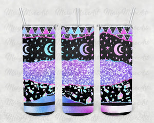 Purple Moon, 20 oz. Skinny Straight, Sublimation Transfer