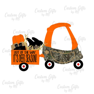 Hunting little tikes truck Sublimation Transfer