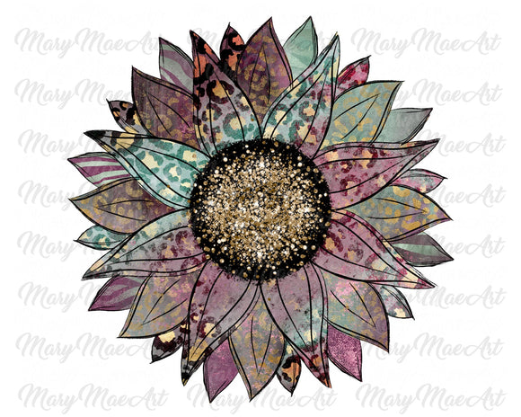 Abstract Sunflower - Sublimation Transfer
