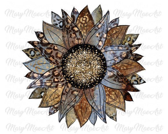 Abstract Sunflower 2 - Sublimation Transfer