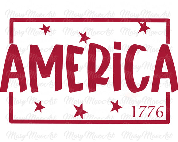 America 1776, Sublimation png file/Digital Download