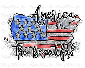 America the Beautiful - Sublimation Transfer