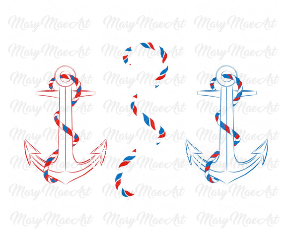 Anchors - Sublimation Transfer