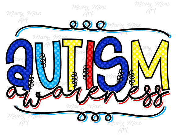 Autism Awareness - Sublimation Transfer
