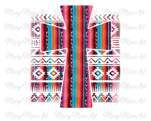 Serape Cross - Sublimation Transfer