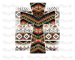 Aztec Cross- Sublimation Transfer