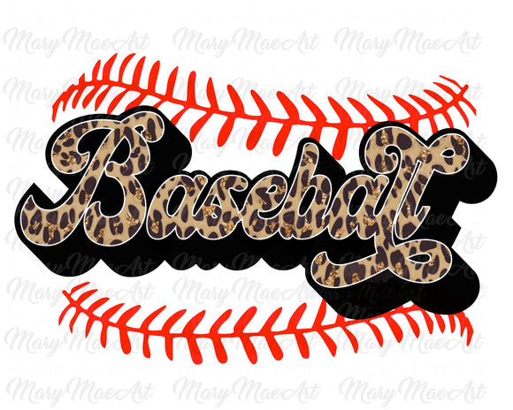Baseball, Leopard - Sublimation Transfer