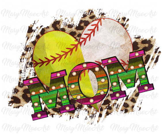 Baseball/Softball Mom - Sublimation Transfer