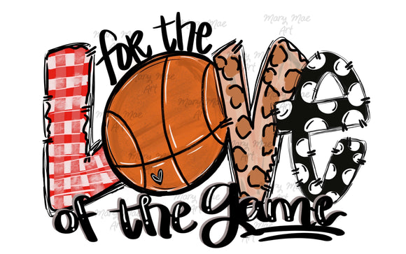 Love of the game- Sublimation Transfer