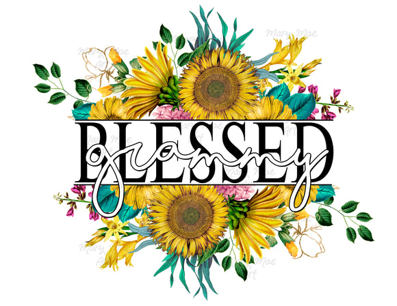 Blessed Grammy Sunflower - Sublimation Transfer