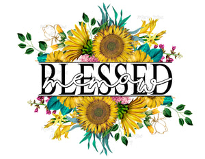 Blessed Memaw Sunflower - Sublimation Transfer