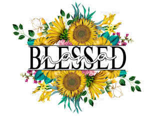 Blessed Nana Sunflower - Sublimation Transfer