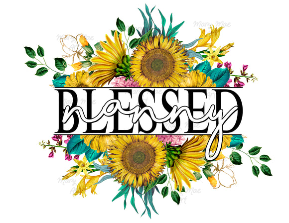 Blessed Nanny Sunflower - Sublimation Transfer