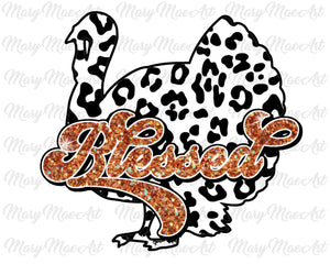 Blessed Leopard Turkey- Sublimation Transfer