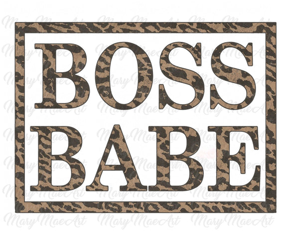Boss Babe Leopard - Sublimation Transfer