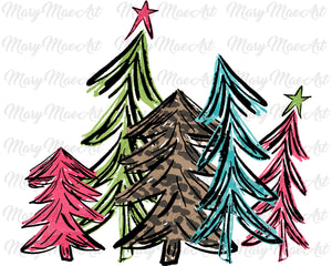 Christmas trees - Sublimation Transfer