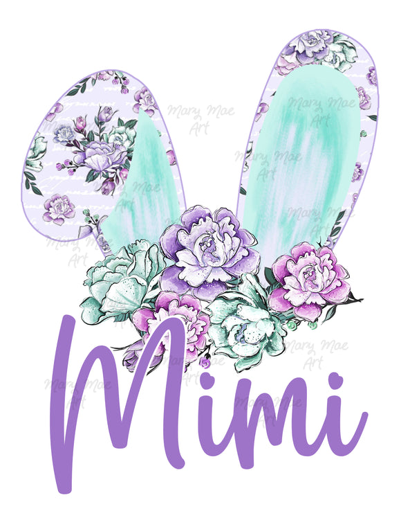 Mimi Bunny - Sublimation or HTV Transfer