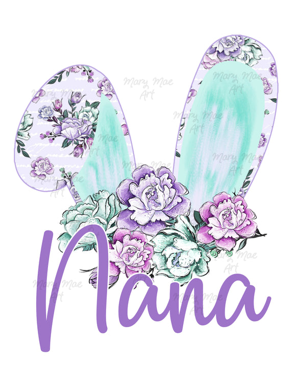Nana Bunny Ears - Sublimation Transfer