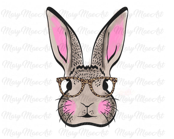 Bunny with Glasses - Sublimation Transfer