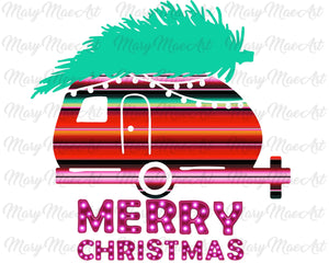 Merry Christmas Trailer- Sublimation Transfer