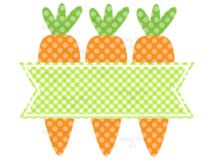 Carrots green banner - Sublimation Transfer