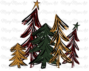 Christmas trees - Sublimation Transfer