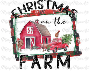 Christmas on the farm - Sublimation Transfer