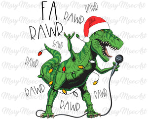 Dino Chrristmas - Sublimation Transfer