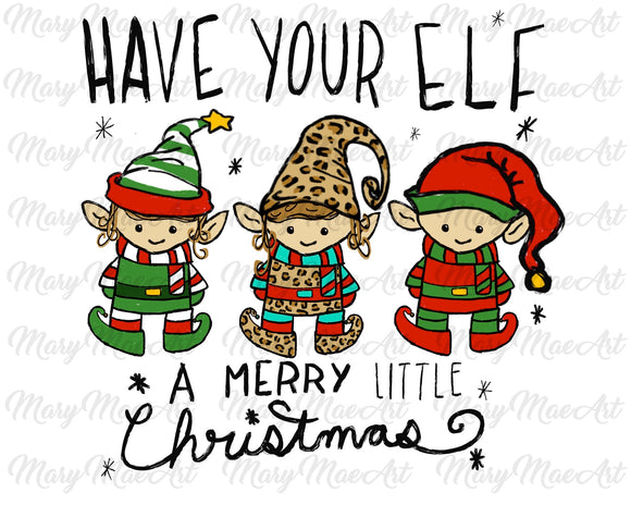 Elf Christmas - Sublimation Transfer