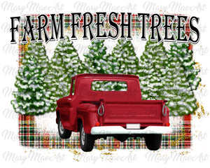 Farm Fresh Trees- Sublimation Transfer