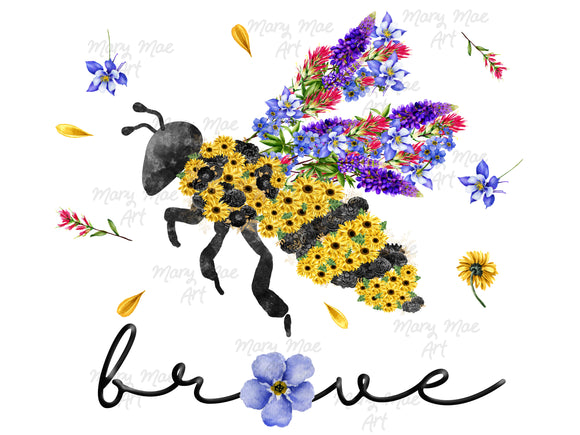 Brave bee- Sublimation Transfer