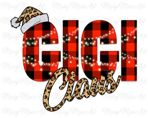 GIGI Claus, Sublimation png file/Digital Download