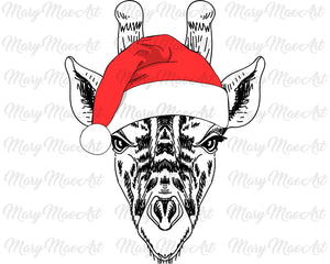 Giraffe santa-Sublimation Transfer