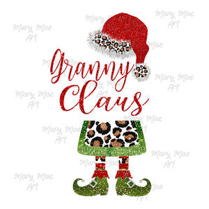 Granny Claus Sublimation Transfer