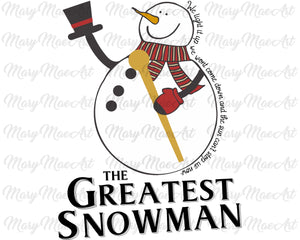 The gratest snowman - Sublimation Transfer