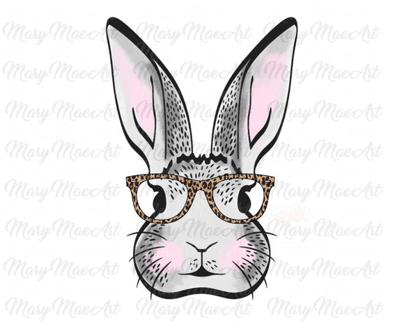 Bunny with Glasses - Sublimation Transfer