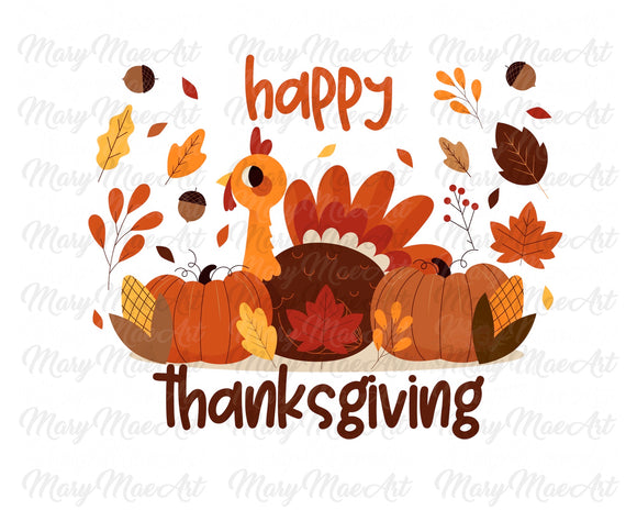 Happy Thanksgiving - Sublimation Transfer