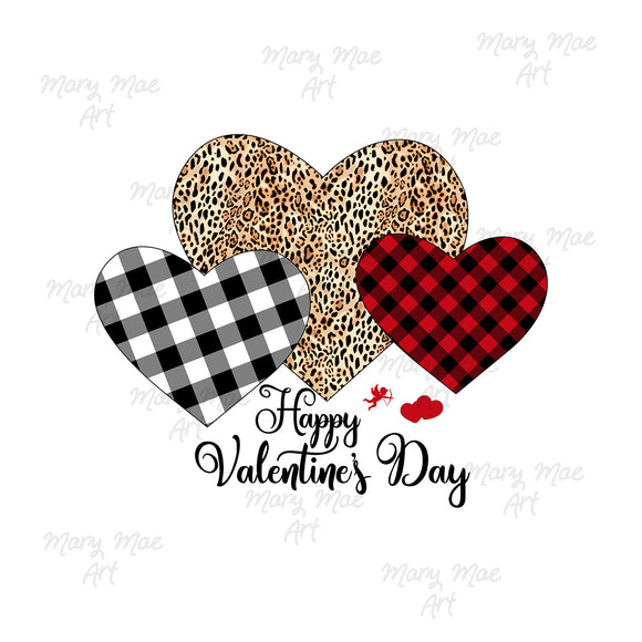 Happy Valentine's Day Hearts - Sublimation png file/Digital Download
