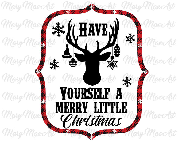 Merry little Christmas deer - Sublimation Transfer
