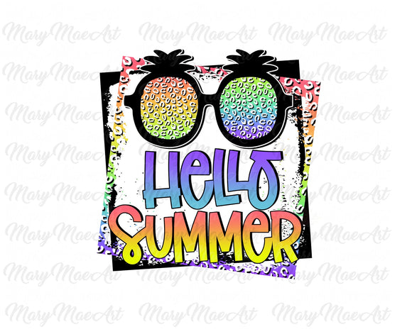 Hello Summer - Sublimation Transfer
