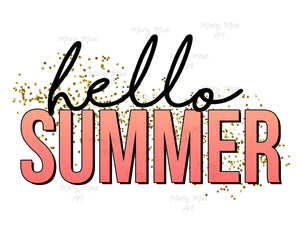 Hello Summer - Sublimation Transfer