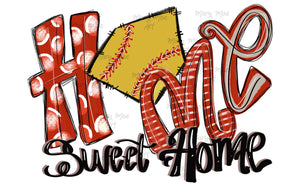 Home sweet home softball- Sublimation Transfer