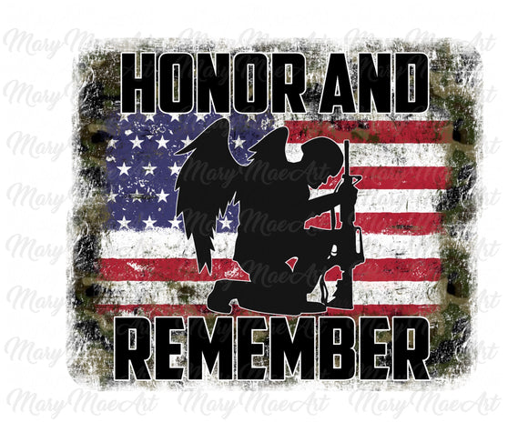 Honor and Remember, Camo - Sublimation Transfer