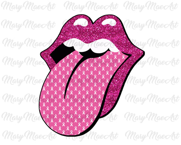 Breast cancer tongue#2- Sublimation Transfer