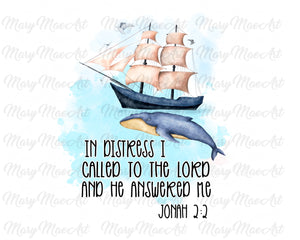 Jonah 2:2 - Sublimation Transfer