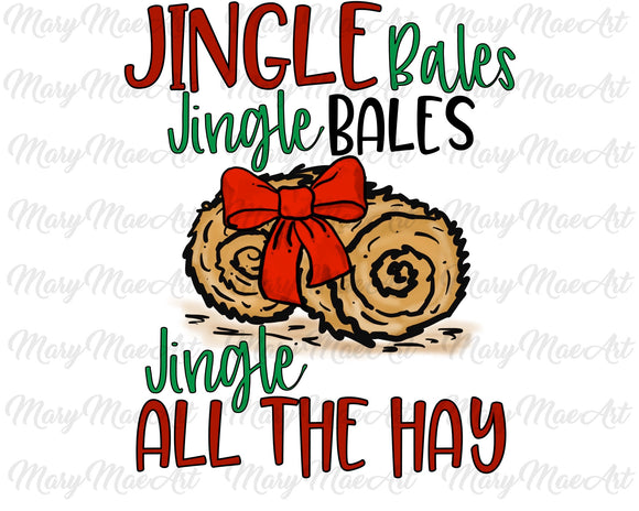 Jingle bales Jingle Bales -Sublimation Transfer