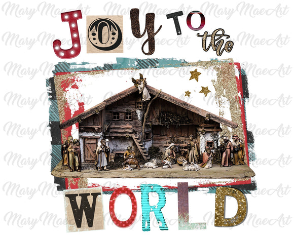Joy to the World - Sublimation Transfer