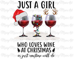 Wine at Chirstmas time- Sublimation Transfer