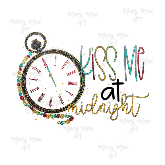 Kiss Me At Midnight - Sublimation Transfer